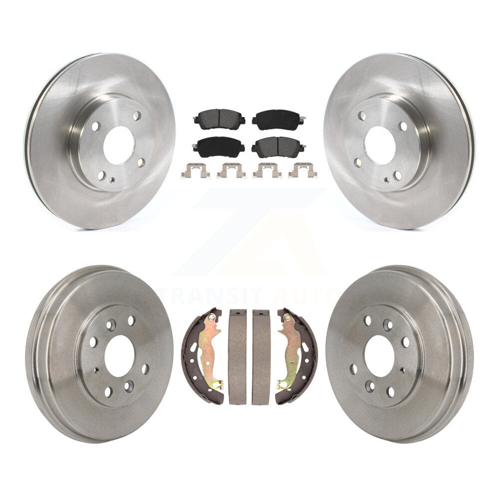 Kit de tambour à plaquettes semi-métalliques, Rotor de frein à disque avant et arrière, pour Toyota Yaris iA Scio