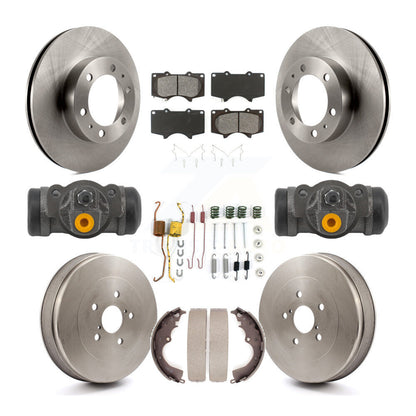 Kit de tambour à plaquettes semi-métalliques pour Rotor de frein avant et arrière (9 pièces) pour Toyota Tacoma RW 15