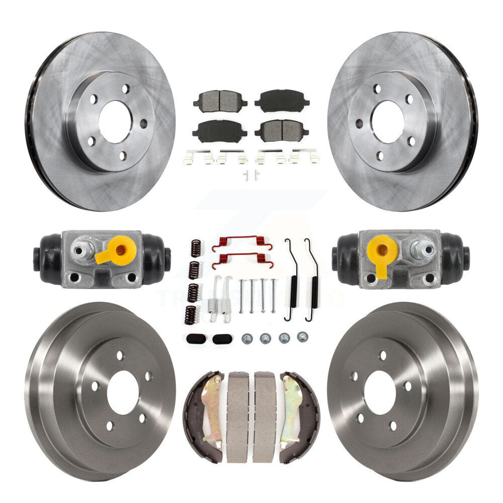 Kit de tambours à plaquettes semi-métalliques pour rotors de frein avant et arrière (9 pièces) pour Chevrolet Cobalt G