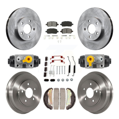 Kit de tambours à plaquettes semi-métalliques pour rotors de frein avant et arrière (9 pièces) pour Chevrolet Cobalt G