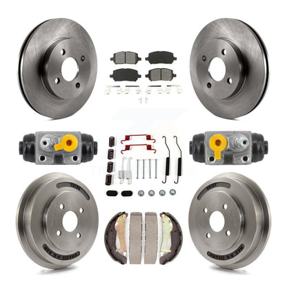 Kit de tambours à plaquettes semi-métalliques pour rotors de frein avant et arrière (9 pièces) pour Chevrolet Cobalt G