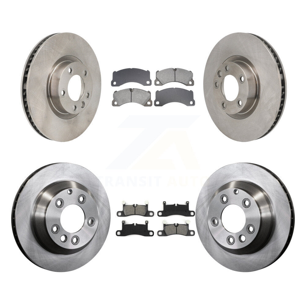 Kit de rotors de frein à disque avant et arrière et plaquettes semi-métalliques (6 pièces) pour Volkswagen Touare