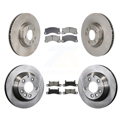 Kit de rotors de frein à disque avant et arrière et plaquettes semi-métalliques (6 pièces) pour Volkswagen Touare