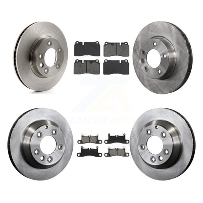 Kit de rotors de frein à disque avant et arrière et plaquettes semi-métalliques (6 pièces) pour Volkswagen Touare