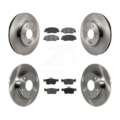 Kit de rotors de frein à disque avant et arrière et plaquettes semi-métalliques pour Honda Civic
