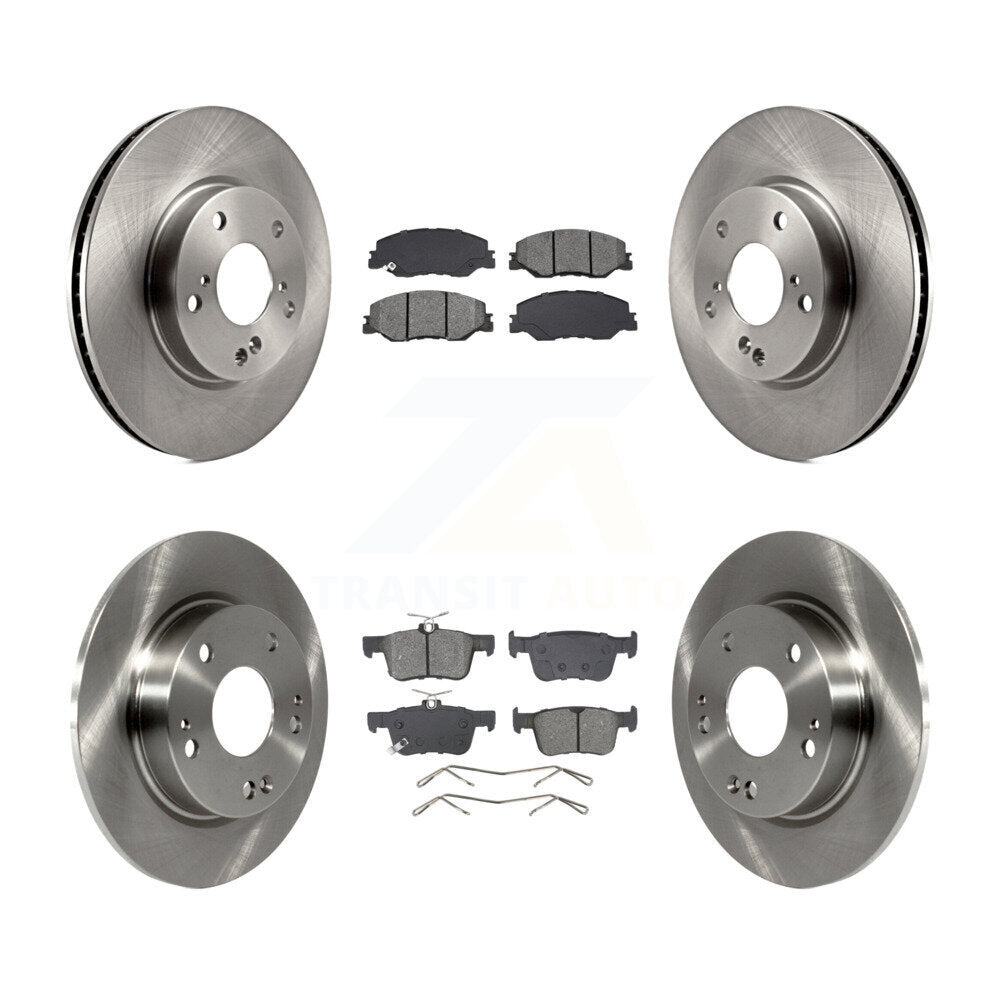 Rotors de frein à disque avant et arrière et kit de plaquettes semi-métalliques pour Honda Insigh 2019 – 2022