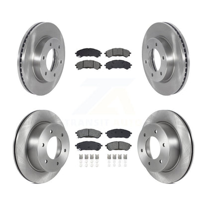 Rotors de frein à disque avant et arrière et kit de plaquettes semi-métalliques pour gamme Ford 2019-2023