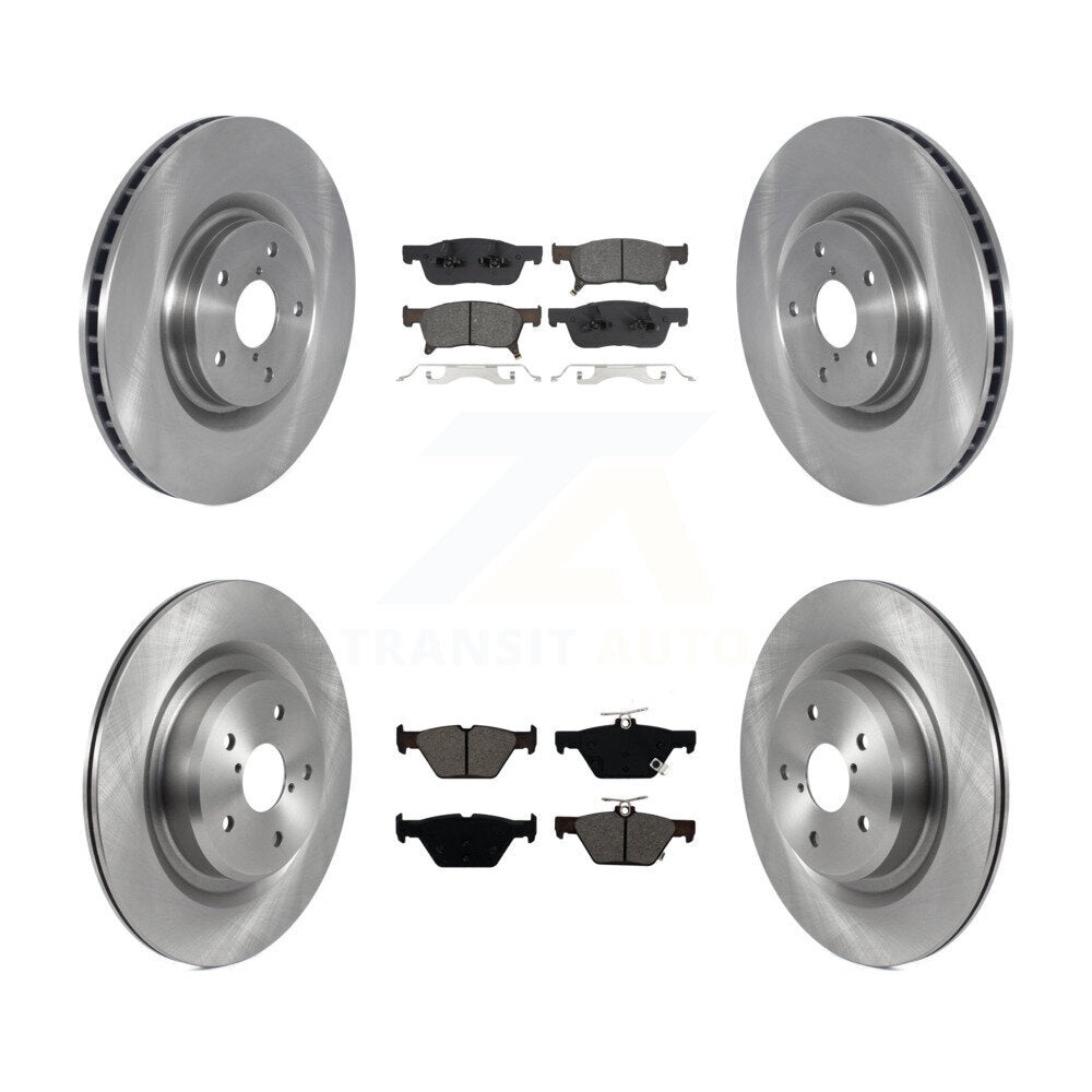 Rotors de frein à disque avant et arrière et kit de plaquettes semi-métalliques pour Subaru Ascen 2019-2024