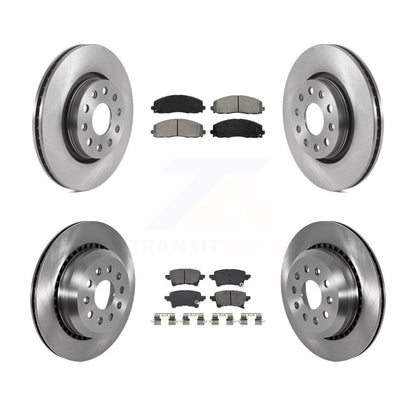 Kit de rotor de frein à disque avant et arrière et plaquettes semi-métalliques pour Jeep Gladiato 2020 – 2023