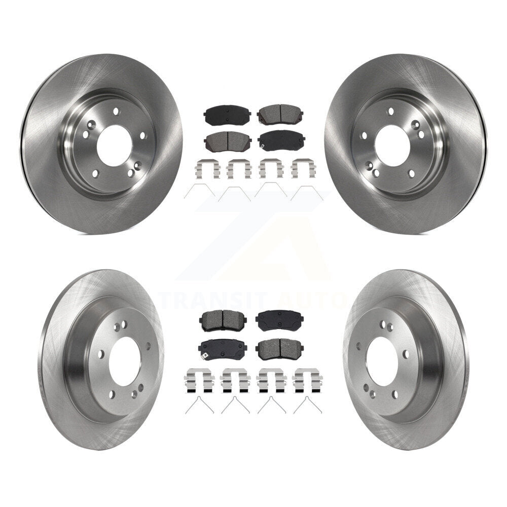Kit de rotors de frein à disque avant et arrière et plaquettes semi-métalliques pour Hyundai Kona