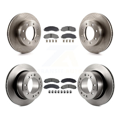 Kit de plaquettes de frein semi-métalliques pour disques de frein avant et arrière pour Ram 3500 avec roues doubles