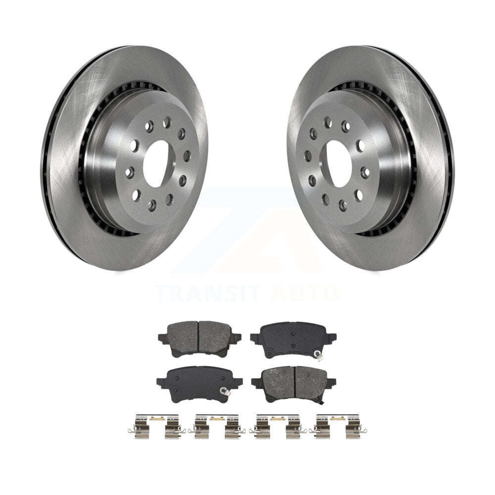 Kit de disques de frein à disque arrière et plaquettes semi-métalliques pour Jeep Wrangler Gladiator