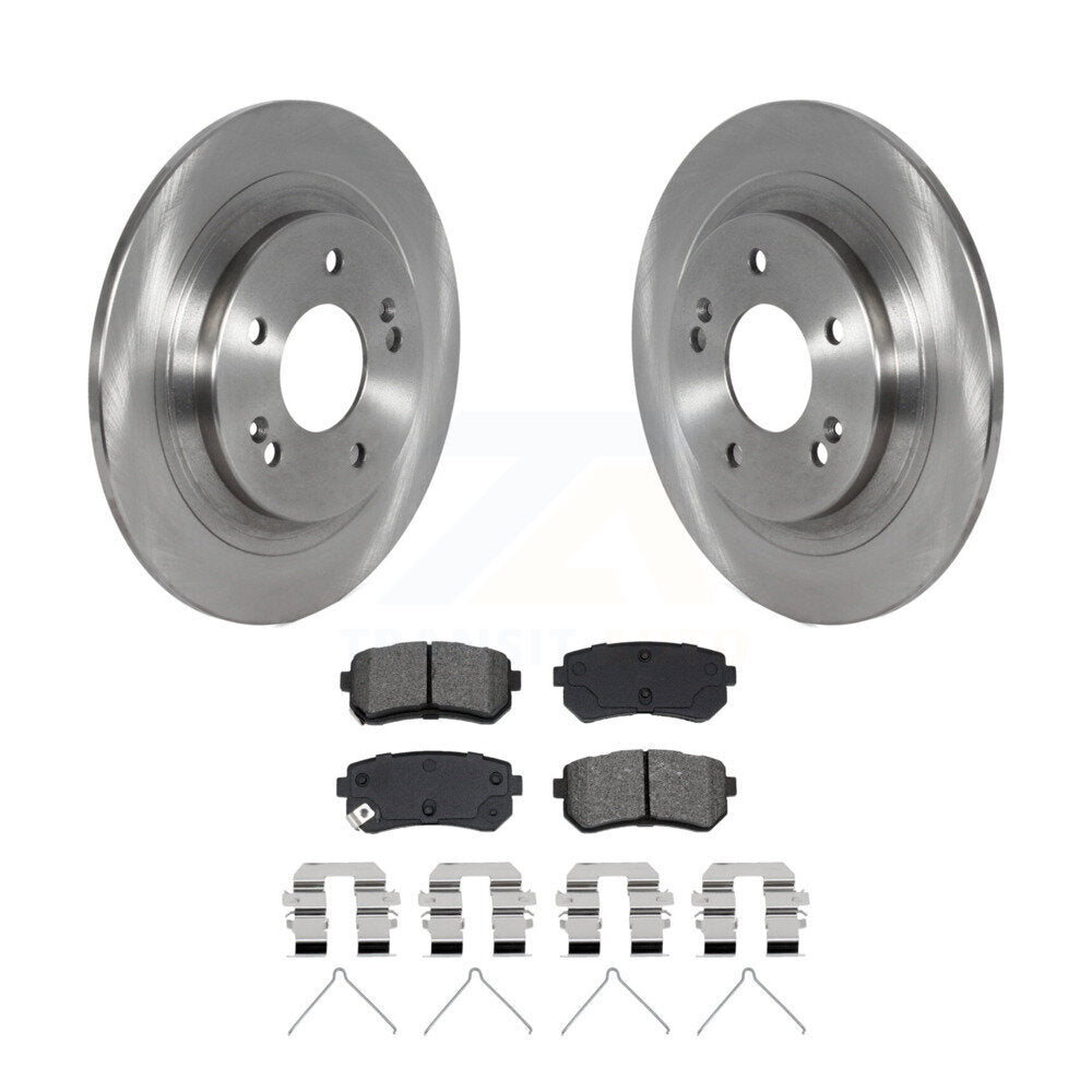 Kit de rotors de frein à disque arrière et plaquettes semi-métalliques pour Hyundai Kona Kia Seltos
