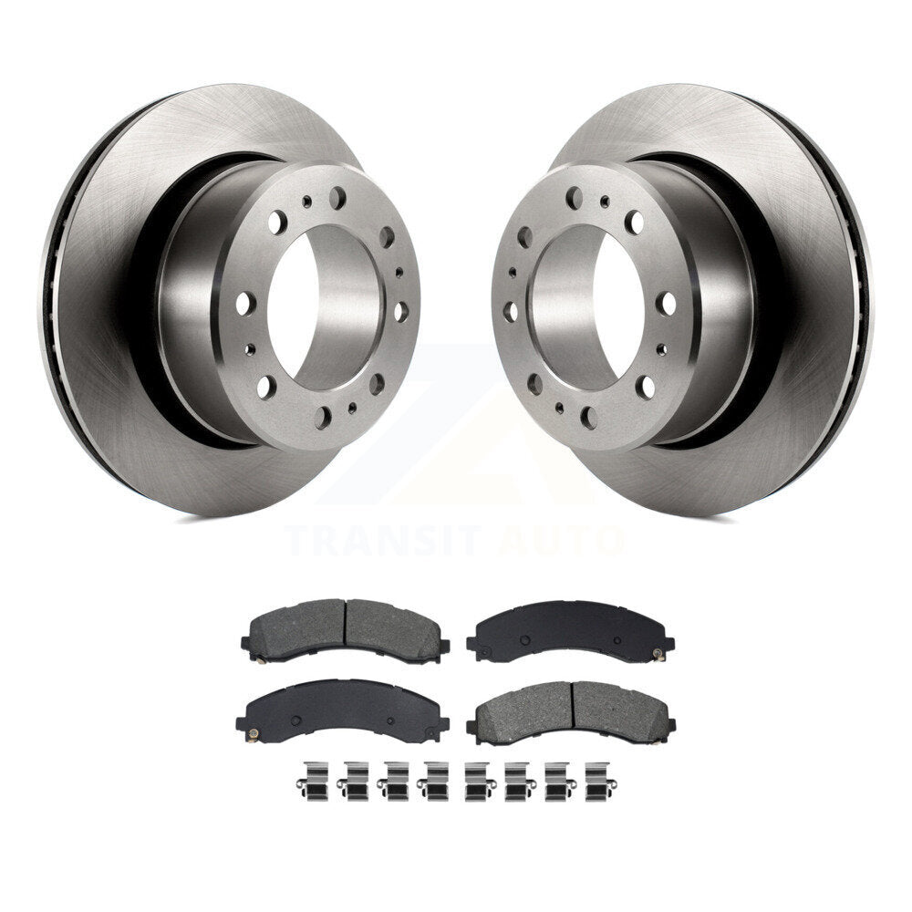 Kit de plaquettes de frein semi-métalliques pour rotors de frein arrière pour Ram 3500 20-21 avec roues doubles