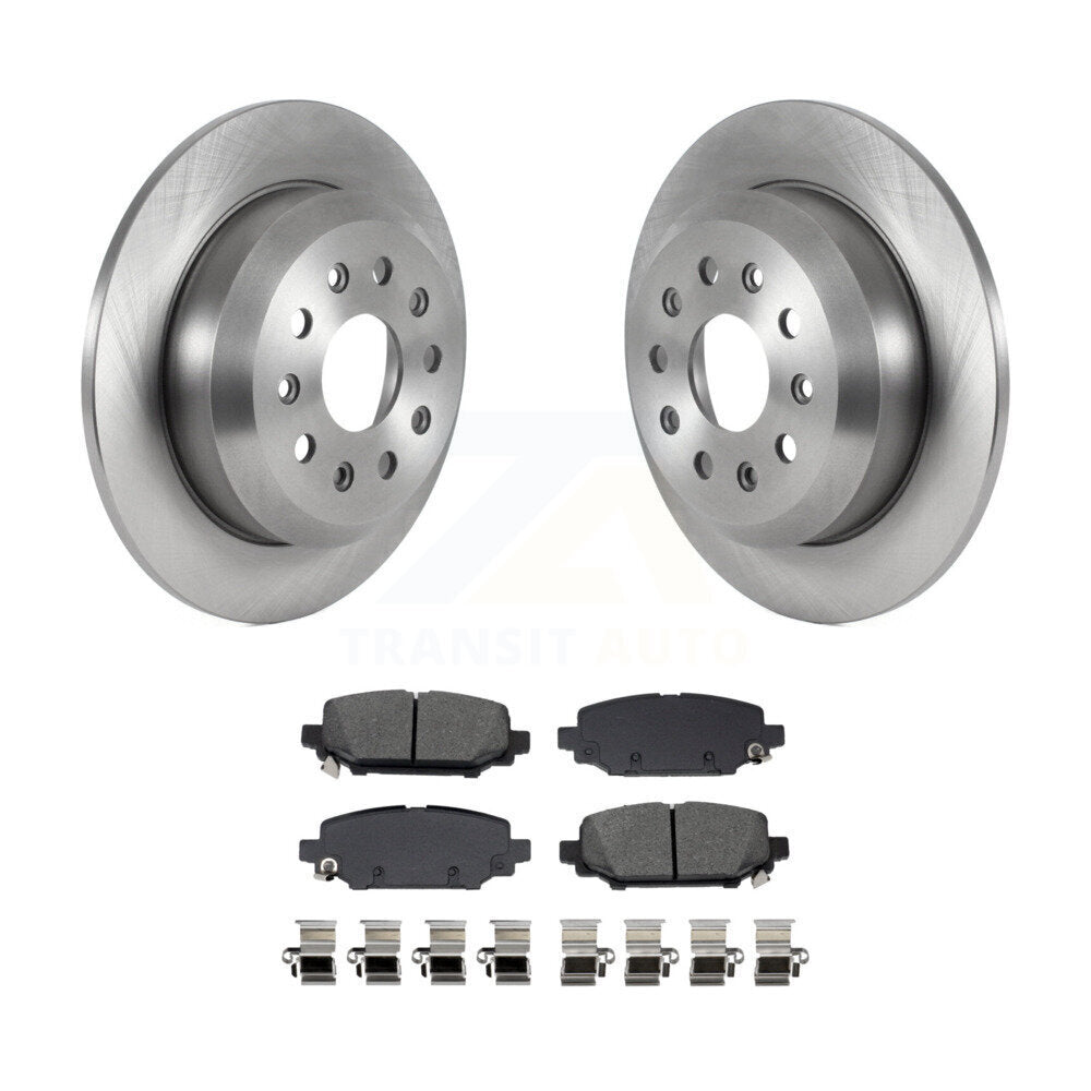 Rotors de frein à disque arrière et kit de plaquettes semi-métalliques pour Jeep Wrangler Spor 2018-2020