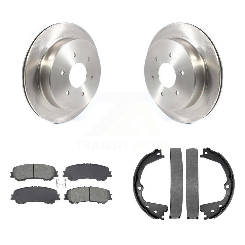 Kit de chaussures de stationnement avec disques semi-métalliques, Rotors à disque arrière, pour Nissan TITA 2017 – 2023