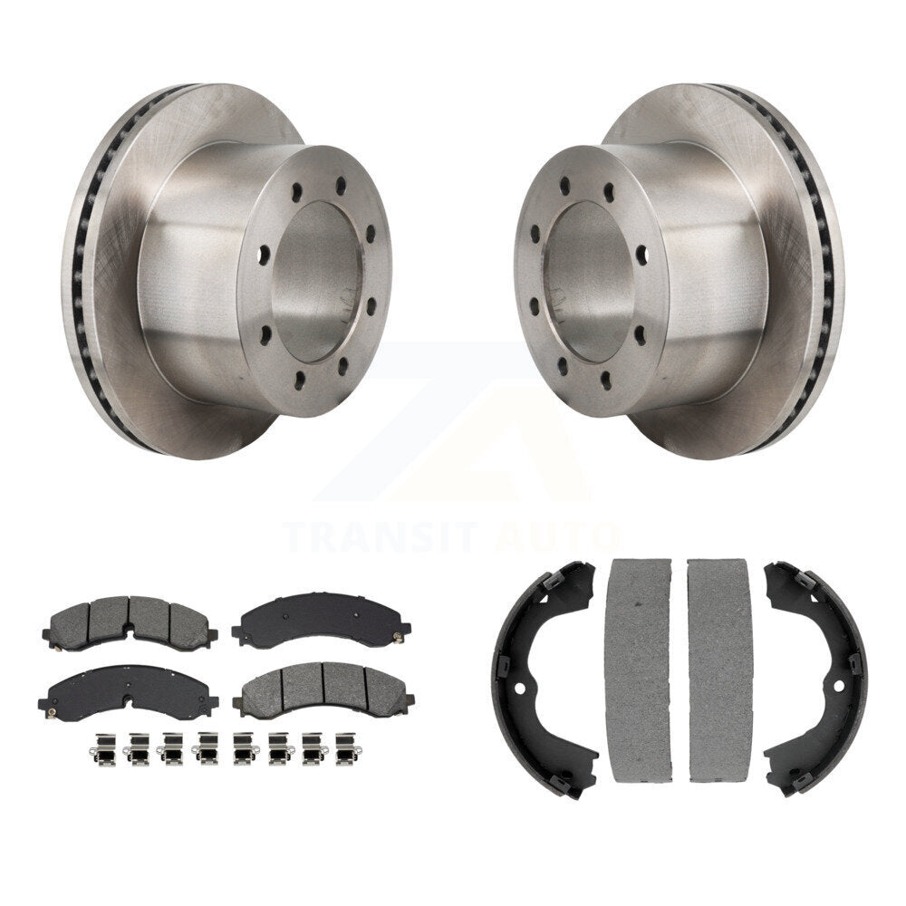 Kit de plaquettes semi-métalliques et de chaussures de stationnement pour disques arrière, pour GMC Sierra 3500 H