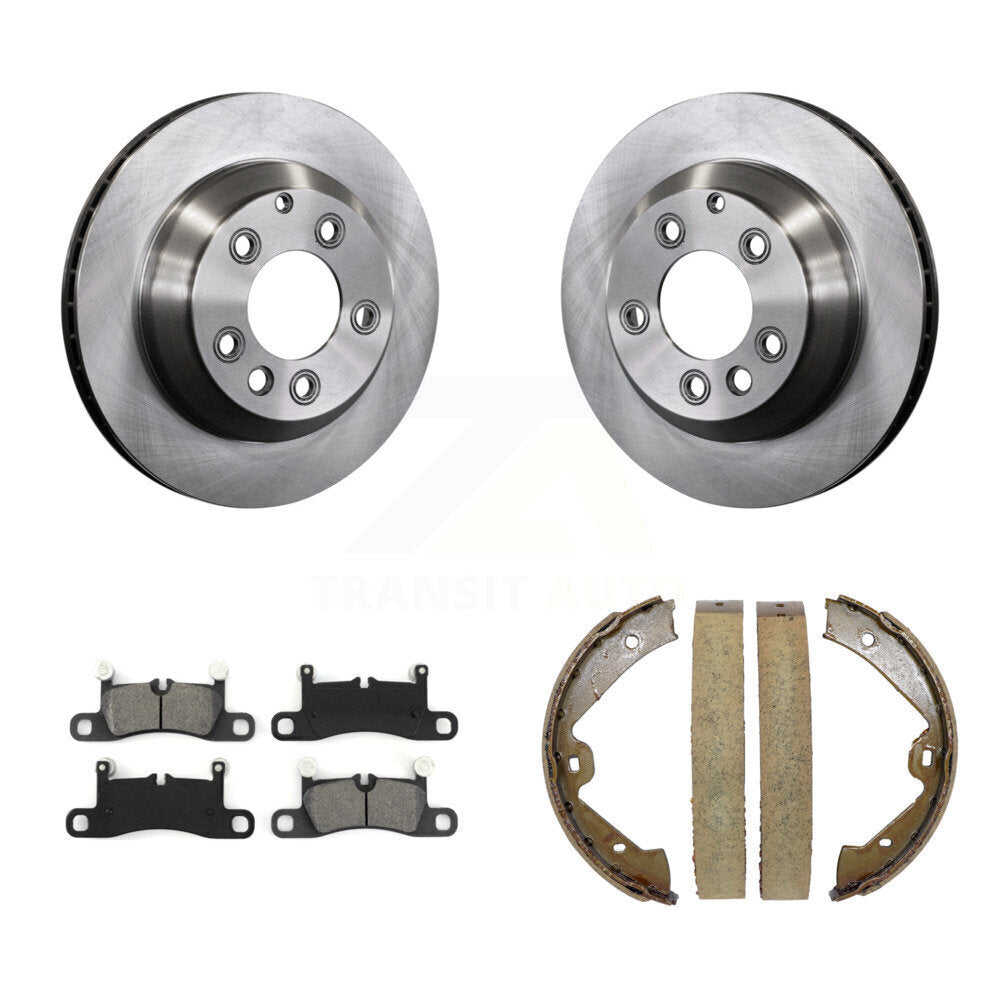 Kit de plaquettes semi-métalliques et de chaussures de stationnement pour disques arrière, pour Volkswagen Touare