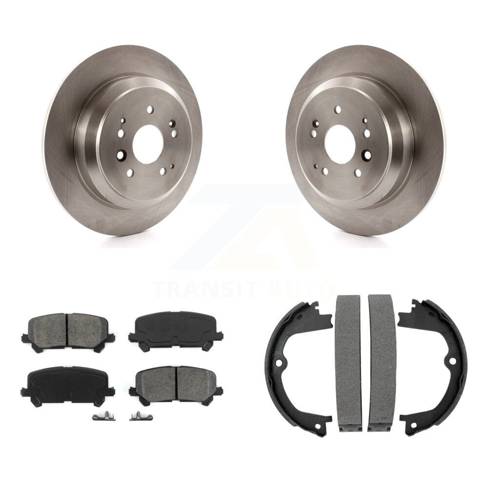 Kit de plaquettes semi-métalliques et de chaussures de stationnement pour disques arrière, pour Acura MDX 2014 – 2016