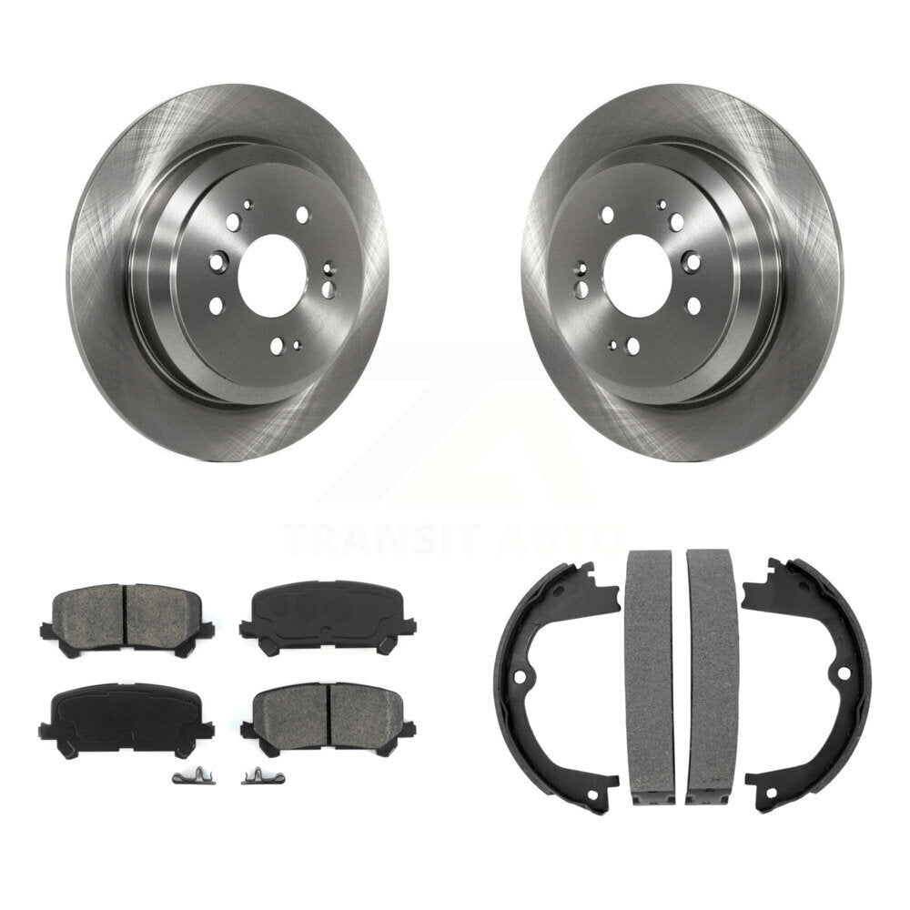 Kit de chaussures de stationnement avec plaquettes semi-métalliques, Rotors à disque arrière, pour Honda Pilot Ridgeline