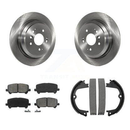 Kit de chaussures de stationnement avec plaquettes semi-métalliques, Rotors à disque arrière, pour Honda Pilot Ridgeline