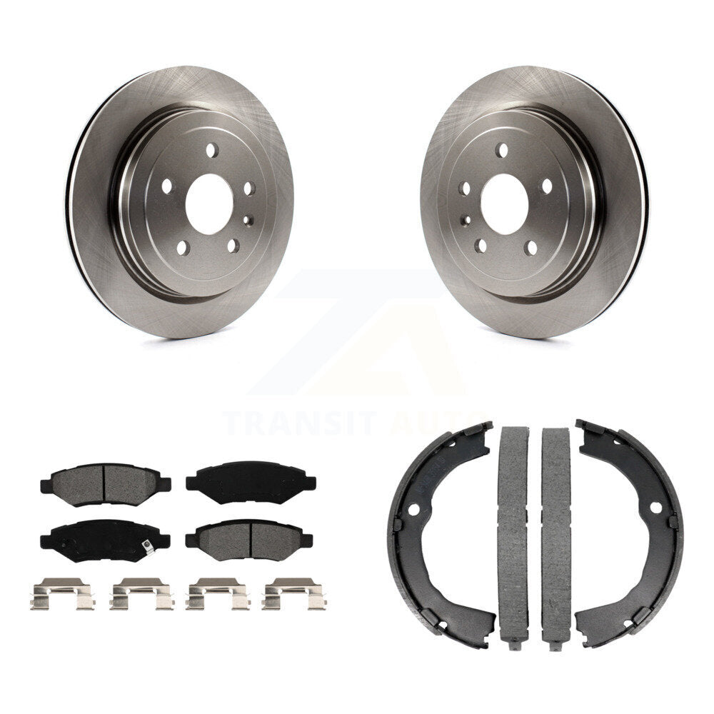 Kit de plaquettes semi-métalliques et de chaussures de stationnement, Rotors à disque arrière, pour Chevrolet Camaro CT