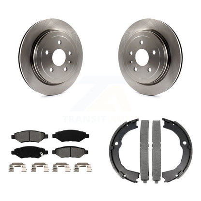 Kit de plaquettes semi-métalliques et de chaussures de stationnement, Rotors à disque arrière, pour Chevrolet Camaro CT