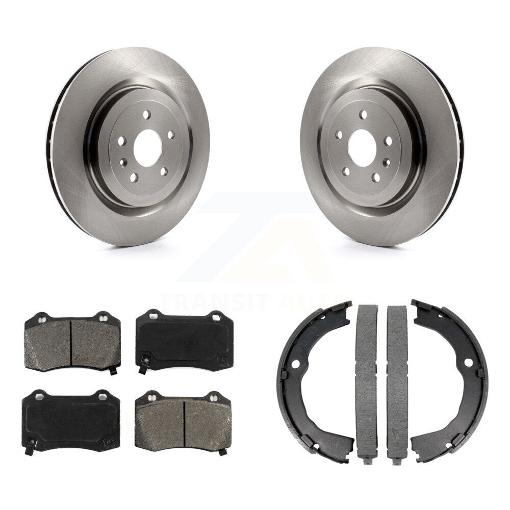 Kit de plaquettes semi-métalliques et de chaussures de stationnement, Rotors à disque arrière, pour Chevrolet Camaro CT