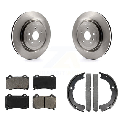 Kit de plaquettes semi-métalliques et de chaussures de stationnement, Rotors à disque arrière, pour Chevrolet Camaro CT