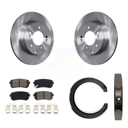 Kit de chaussures de stationnement à plaquettes semi-métalliques, Rotors à disque arrière, pour Hyundai Tucson Sonata