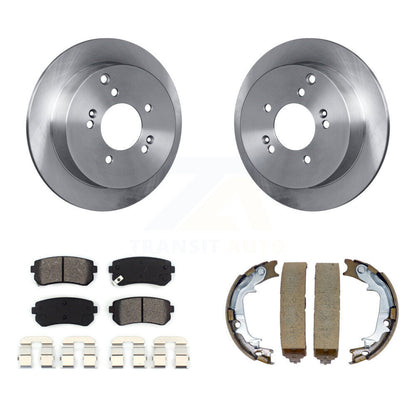 Kit de chaussures de stationnement à plaquettes semi-métalliques, Rotors à disque arrière, pour Hyundai Tucson Kia AW