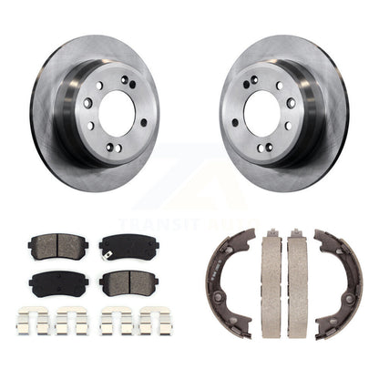 Kit de chaussures de stationnement à plaquettes semi-métalliques, Rotors à disque arrière, pour Hyundai Tucson Elantr