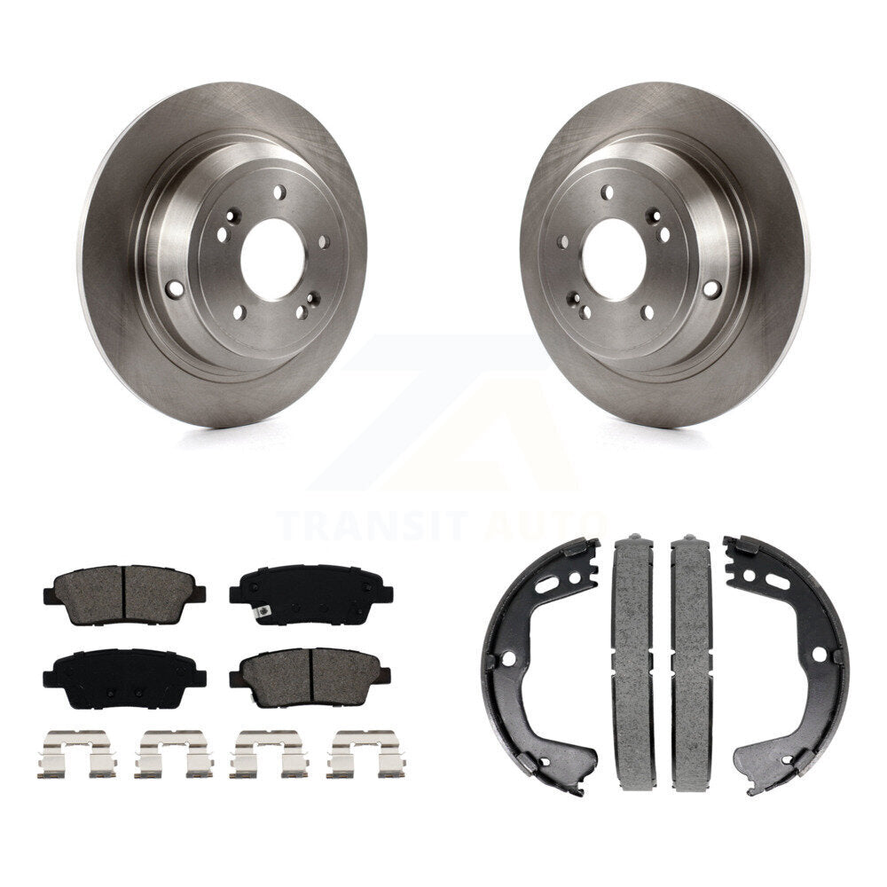 Kit de plaquettes semi-métalliques et de chaussures de stationnement, Rotors à disque arrière, pour Hyundai Genesis G80