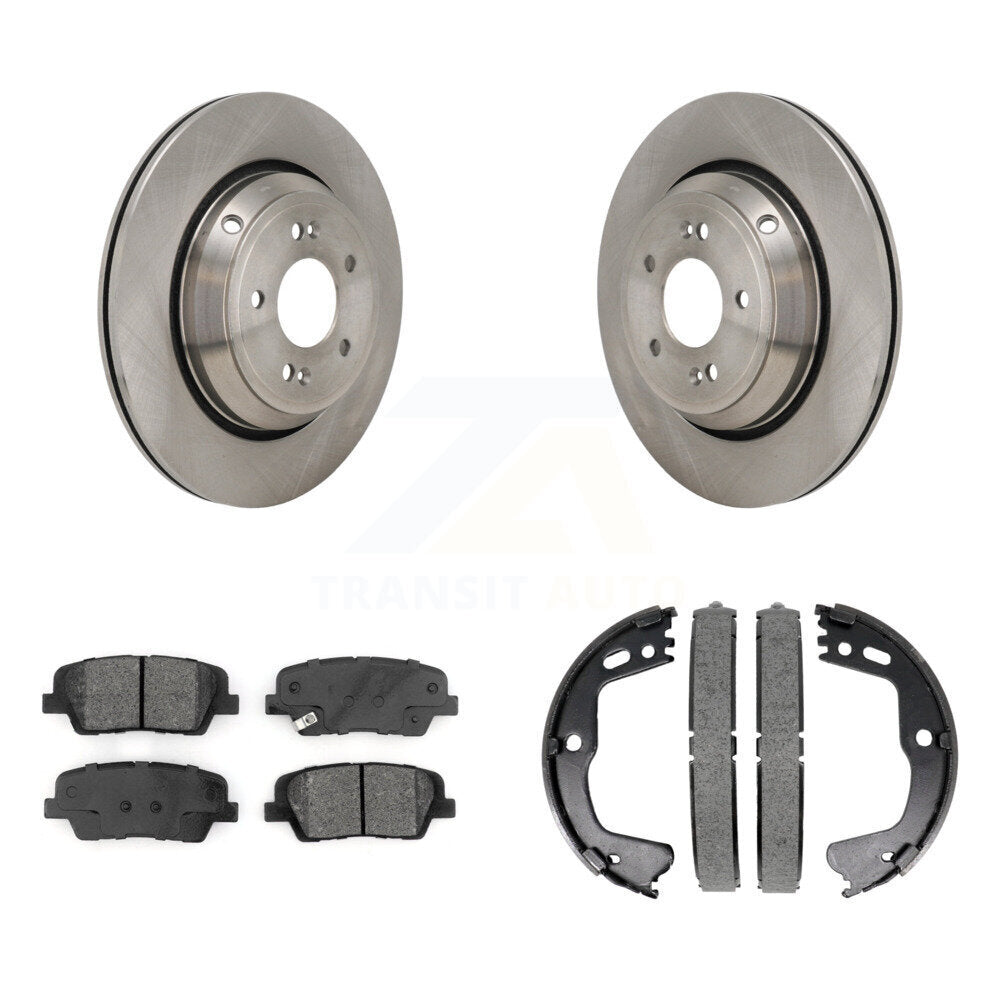 Kit de chaussures de stationnement à plaquettes semi-métalliques, Rotors à disque arrière, pour Genesis G80 3.3 18-20