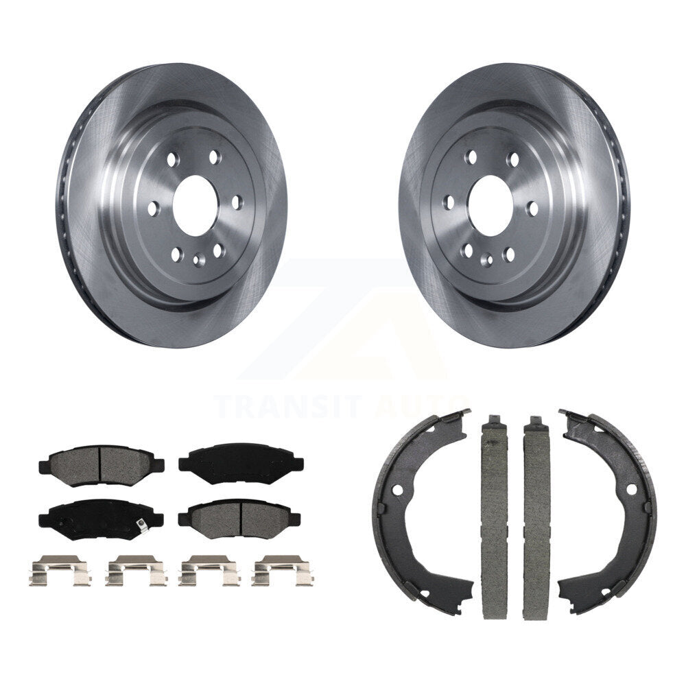 Kit de chaussures de stationnement à plaquettes semi-métalliques, Rotors à disque arrière, pour Cadillac SR 2010 – 2016