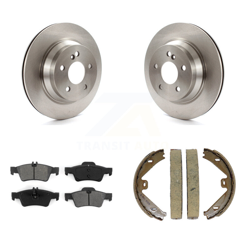Kit de plaquettes semi-métalliques et de chaussures de stationnement pour disques arrière, pour Mercedes-Benz E35