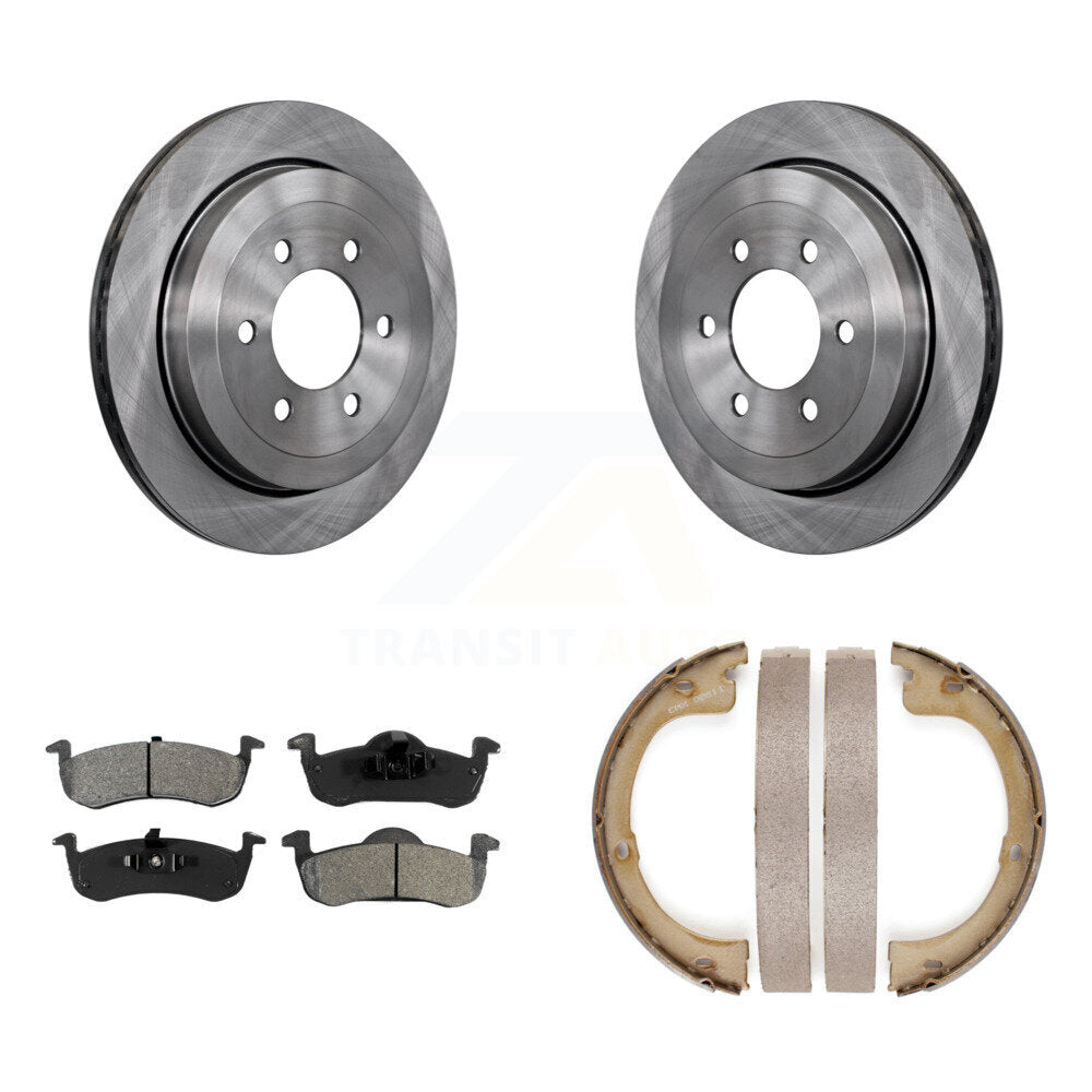Kit de patins de frein de stationnement, Rotors à disque arrière, plaquettes semi-métalliques, pour Ford Expedition
