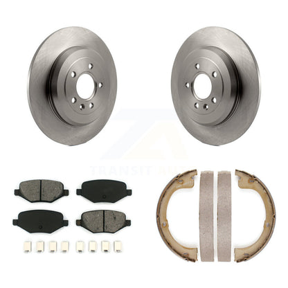 Kit de plaquettes semi-métalliques et de patins de frein de stationnement pour rotors de disque arrière, pour Lincoln MKT