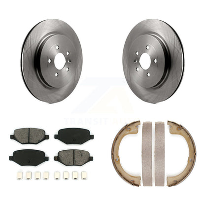 Kit de plaquettes semi-métalliques et de patins de frein de stationnement pour rotors de disque arrière, pour Lincoln MKT