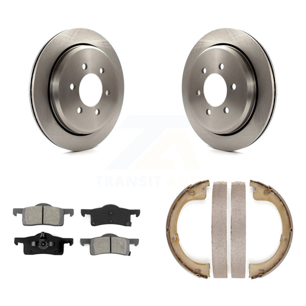 Kit de patins de frein de stationnement, Rotors à disque arrière, plaquettes semi-métalliques, pour Ford Expedition
