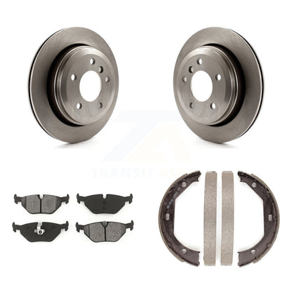 Kit de plaquettes semi-métalliques et de chaussures de stationnement pour rotors de disque arrière, pour BMW 325xi 2001 – 2005