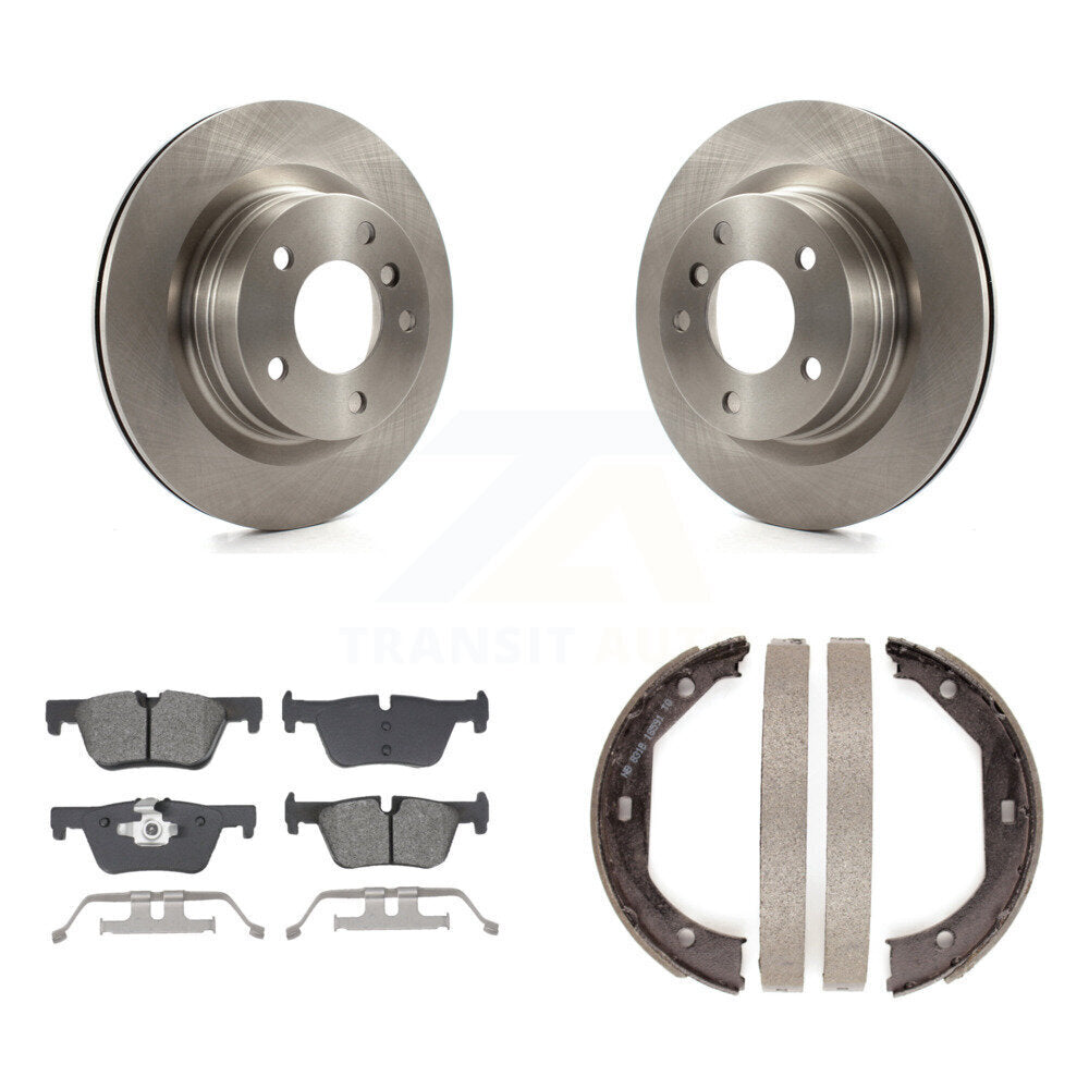 Kit de plaquettes semi-métalliques et de patins de frein de stationnement pour rotors de disque arrière, pour BMW 328i