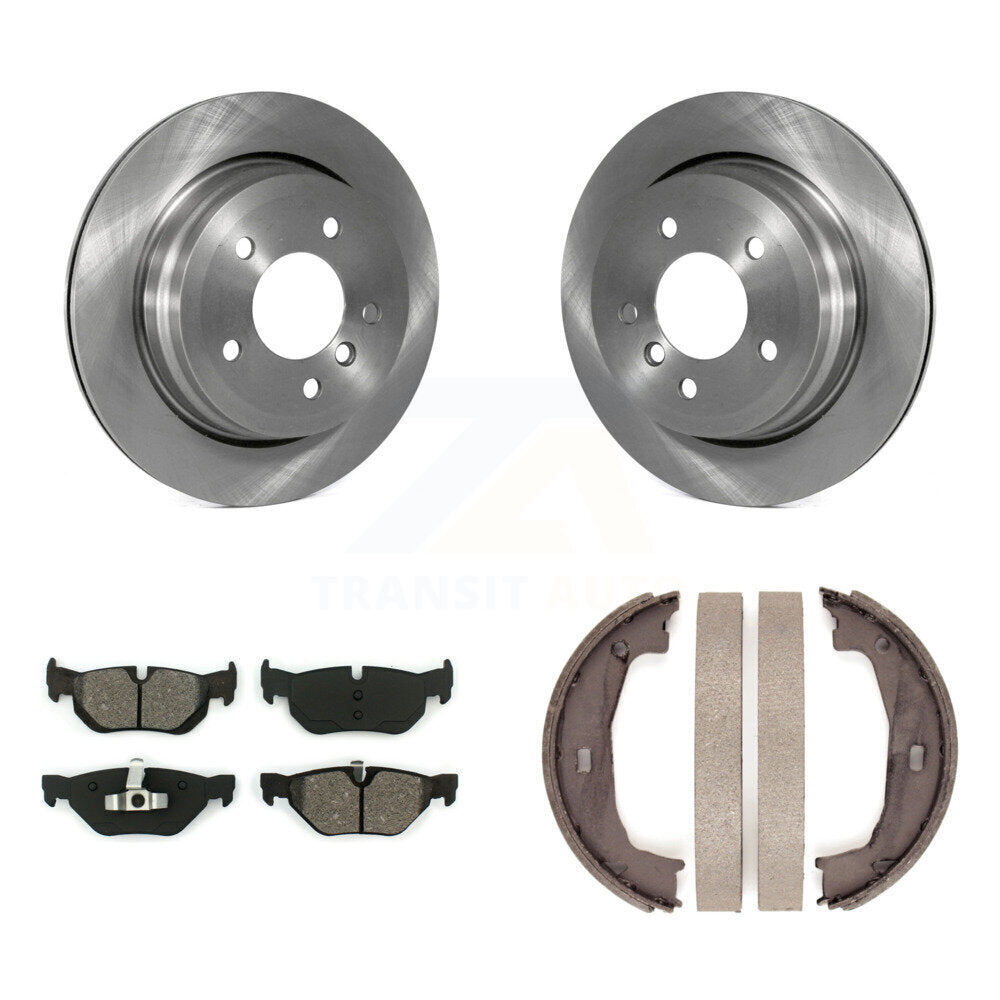 Kit de plaquettes semi-métalliques et de patins de frein de stationnement pour rotors de disque arrière, pour BMW 328i