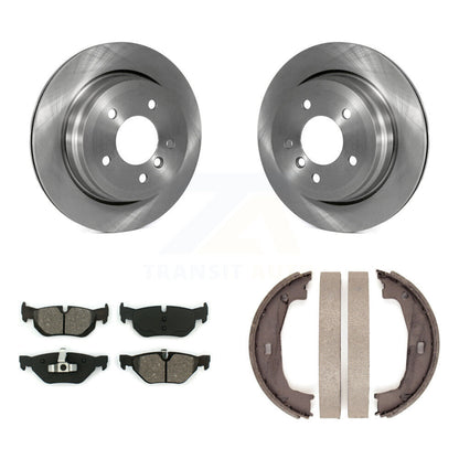 Kit de plaquettes semi-métalliques et de patins de frein de stationnement pour rotors de disque arrière, pour BMW 328i