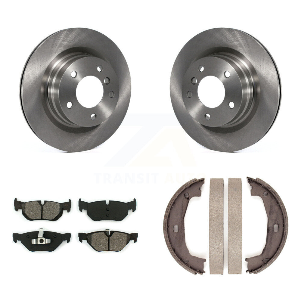 Kit de plaquettes semi-métalliques et de chaussures de stationnement, Rotors à disque arrière, pour BMW 323i 328i 325