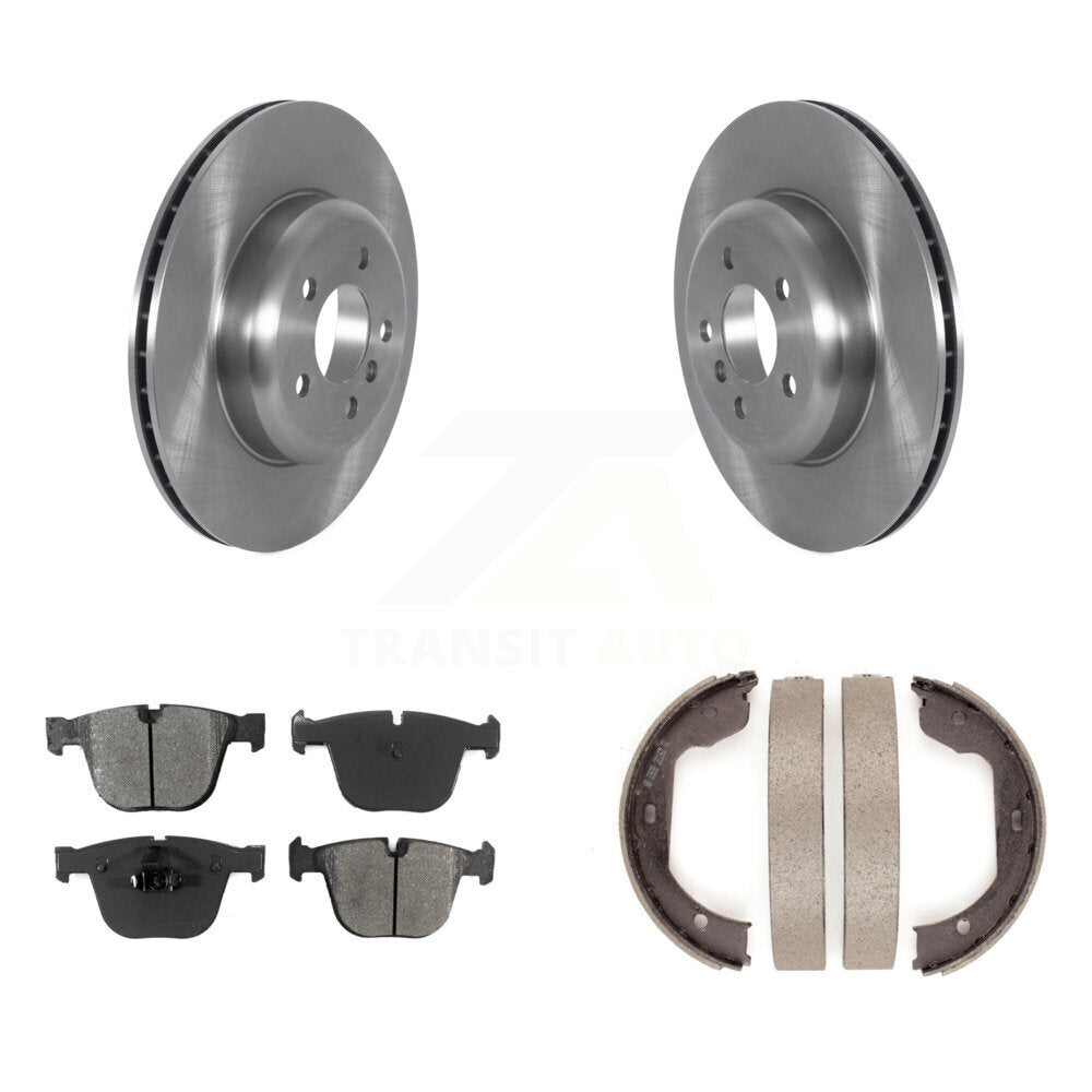 Kit de plaquettes semi-métalliques et de chaussures de stationnement pour disques arrière, pour BMW 535i GT xDrive