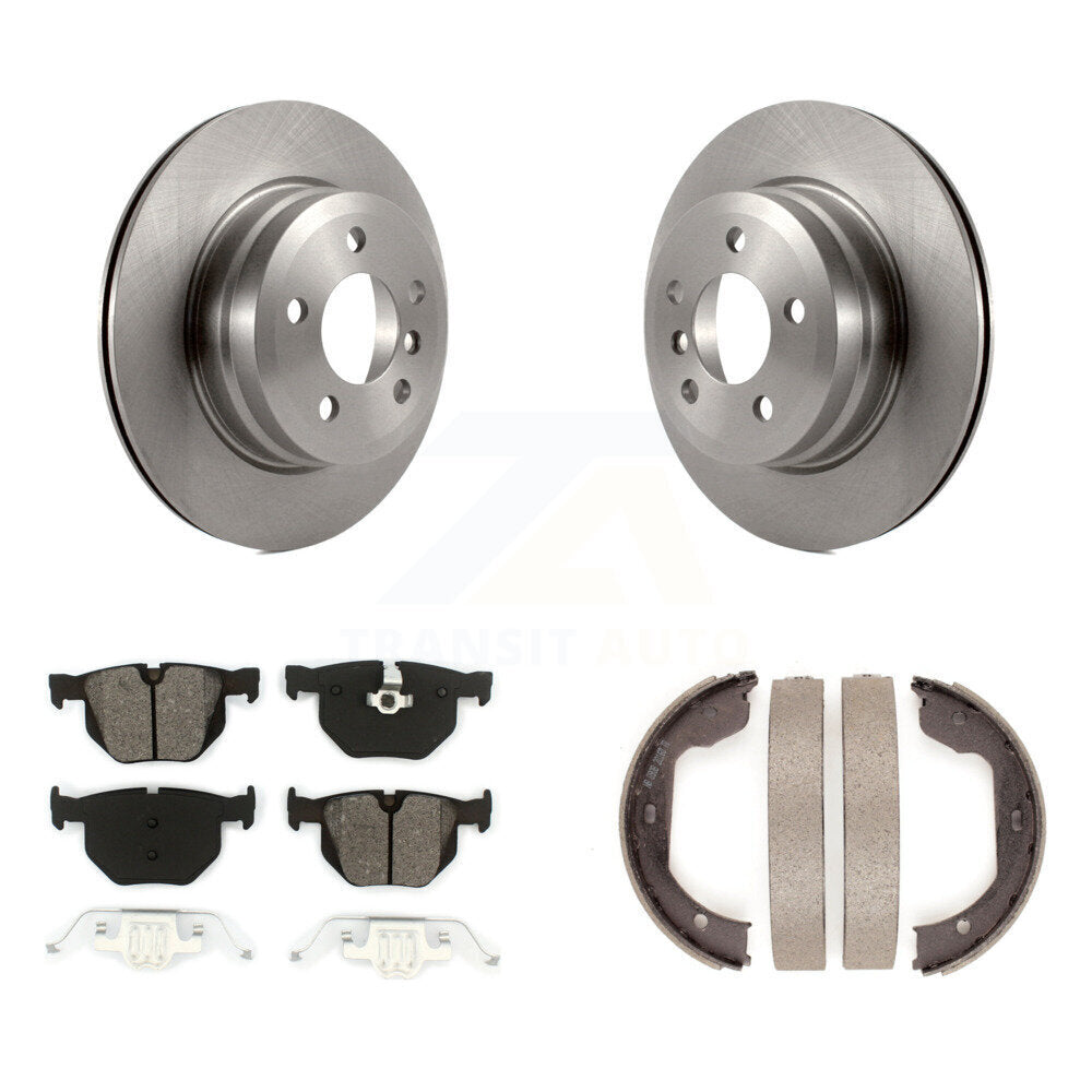 Kit de plaquettes semi-métalliques et de freins de stationnement pour disques arrière, pour BMW X5 X6
