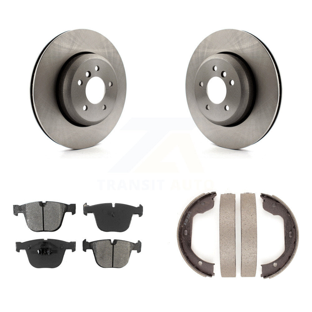 Kit de plaquettes semi-métalliques et de chaussures de stationnement pour disques arrière, pour BMW 650i 645Ci 550i