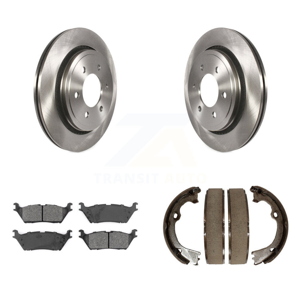 Kit de plaquettes semi-métalliques et de patins de frein de stationnement pour rotors de disque arrière, pour Ford F-150