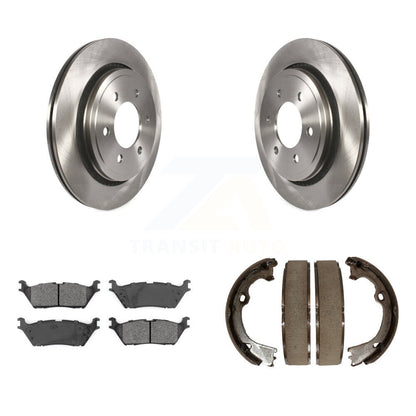 Kit de plaquettes semi-métalliques et de patins de frein de stationnement pour rotors de disque arrière, pour Ford F-150
